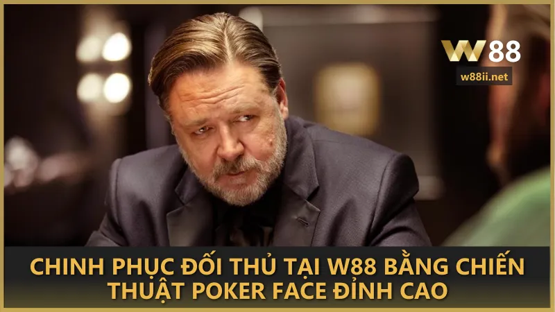 Chinh phục đối thủ tại W88 bằng chiến thuật Poker face đỉnh cao
