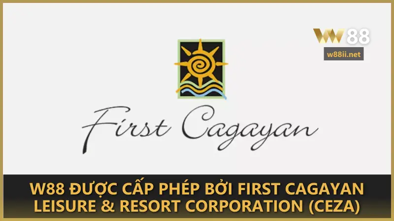 W88 được cấp phép bởi First Cagayan Leisure & Resort Corporation (CEZA)