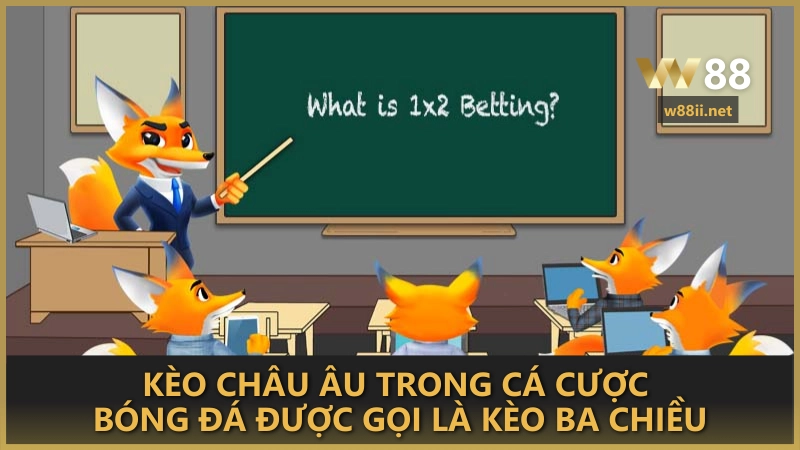 Kèo châu Âu trong cá cược bóng đá được gọi là kèo ba chiều