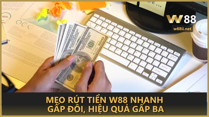 Mẹo rút tiền W88 nhanh gấp đôi, hiệu quả gấp ba