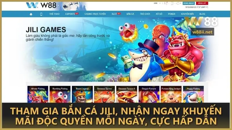 Tham gia Bắn Cá JILI, nhận ngay khuyến mãi độc quyền mỗi ngày, cực hấp dẫn
