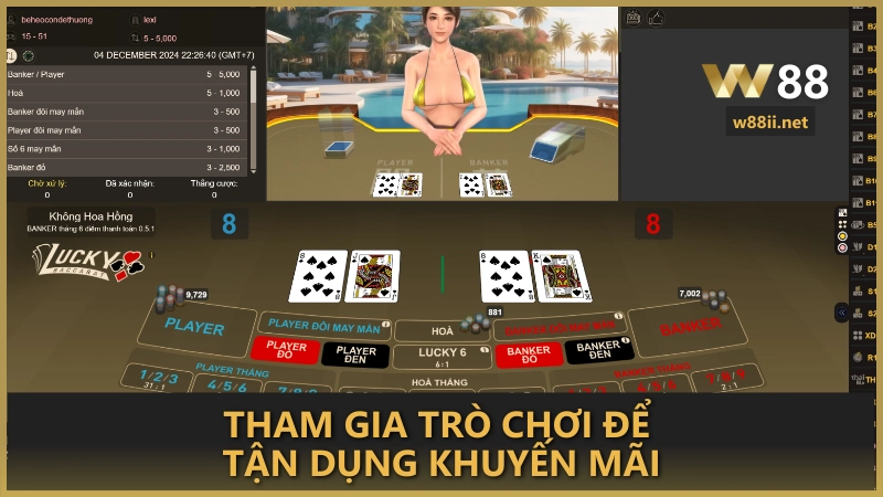 Tham gia trò chơi để tận dụng khuyến mãi