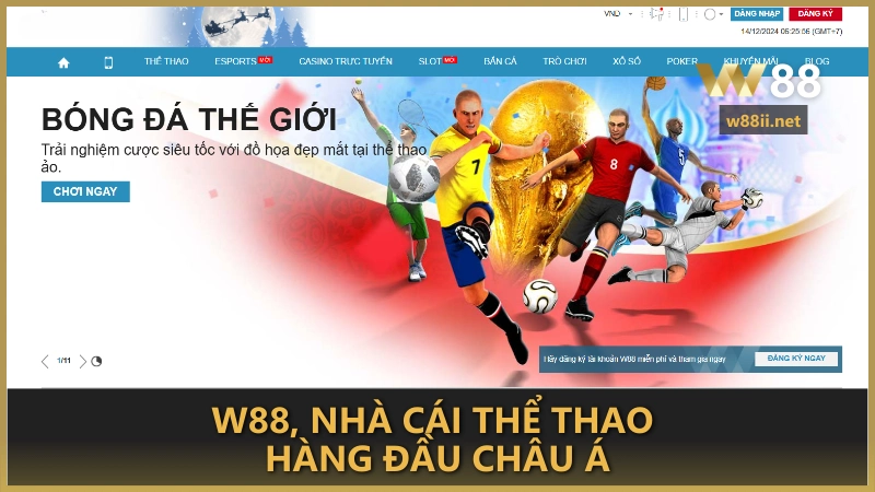 W88, nhà cái thể thao hàng đầu Châu Á